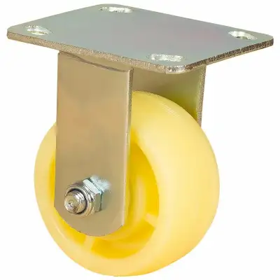 Колесо большегрузное, нейлоновое, с площадкой, неповоротное, с шарикоподшипником 100 мм  (Fcdn 46) наличный и безналичный расчет