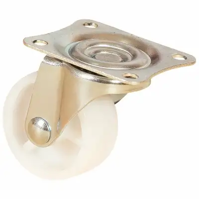 Колесо мебельное полипропиленовое с площадкой, поворотное 38 мм - SCPP 15 наличный и безналичный расчет