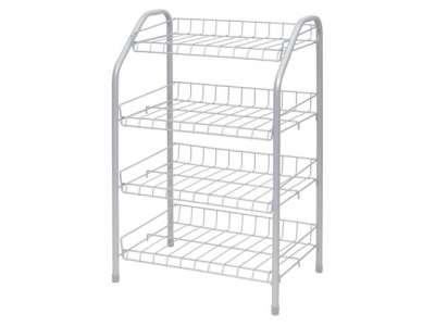 Этажерка для обуви 4-х секционная, 460х280х700 мм, матовый серый, NIKA наличный и безналичный расчет