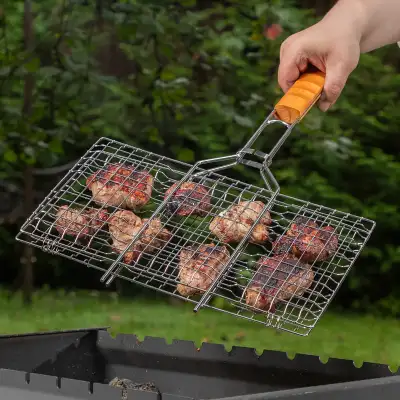 Решетка гриль 340 х 220 мм, хромированная Camping Palisad наличный и безналичный расчет