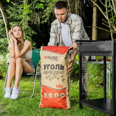 Уголь березовый, 10 кг, Camping Palisad наличный и безналичный расчет
