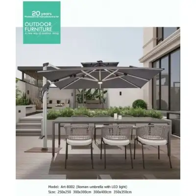 Зонт садовый 350х350см. (зелёный) с подсветкой "H-D" наличный и безналичный расчет