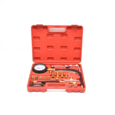 Манометр для измерения давления топлива 0-10 bar в комплекте с переходниками, набор 20пр. "H-D" наличный и безналичный расчет