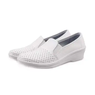 Туфли женские нат. кожа белые (с перфорацией) (41-22-7) наличный и безналичный расчет