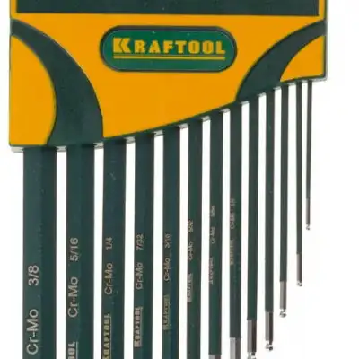 KRAFTOOL 13 шт, набор длинных имбусовых ключей (27444-H13) наличный и безналичный расчет