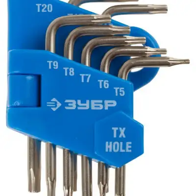 ЗУБР 8 шт, набор мини имбусовых ключей (27477-H8) наличный и безналичный расчет