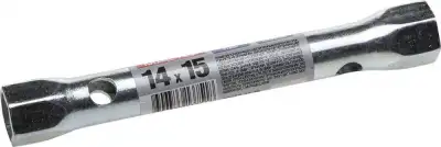ЗУБР 14 х 15 мм, торцовый трубчатый ключ (27162-14-15) наличный и безналичный расчет