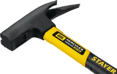 STAYER Hercules, 600 г, молоток кровельщика с фиберглассовой рукояткой, Professional (20201) наличный и безналичный расчет