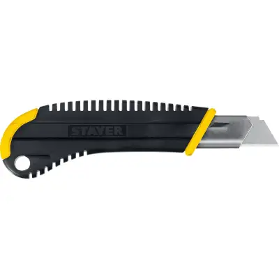 STAYER KS-18, 18 мм, нож с винтовым фиксатором, Professional (09161) наличный и безналичный расчет