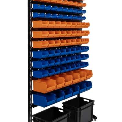 Пластиковые ящики от производителя на стеллаже для метизов наличный и безналичный расчет