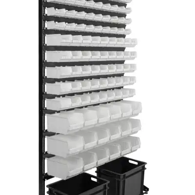 Стеллаж для сборочного цеха с лотками наличный и безналичный расчет