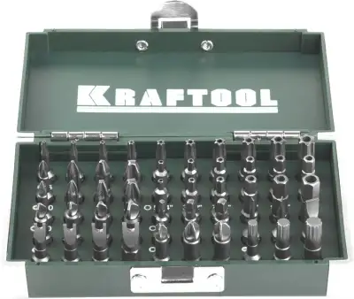 KRAFTOOL X-Drive, 50 шт, набор кованых торсионных бит (26065-H50) наличный и безналичный расчет