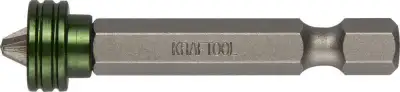 KRAFTOOL Magnet-X PH2, 50 мм, 1 шт, бита с магнитным держателем-ограничителем (26128-2-50-1) наличный и безналичный расчет