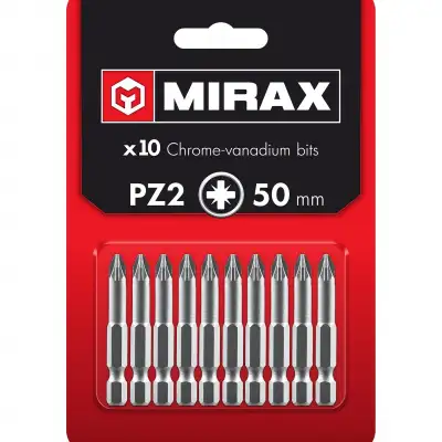 MIRAX PZ2, 50 мм, 10 шт, биты (26273-2-50-10) наличный и безналичный расчет
