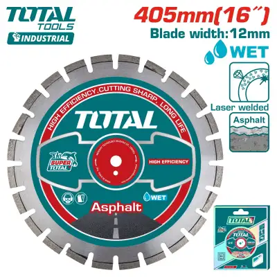 Диск алмазный (для резки асфальта) 405x12x25,4 мм TOTAL TAC2164053 наличный и безналичный расчет