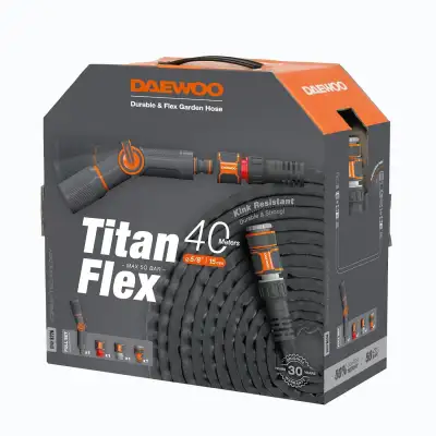 Шланг для полива TitanFlex 40 метров с набором для полива DAEWOO DWH 9226 наличный и безналичный расчет