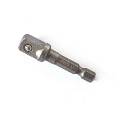 Переходник для шуруповерта с 1/4" HEX на квадрат 3/8", длина 65 мм "H-D" наличный и безналичный расчет