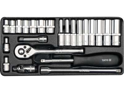 Набор инструмента  1/4" (23пр.) CrV "Yato" наличный и безналичный расчет