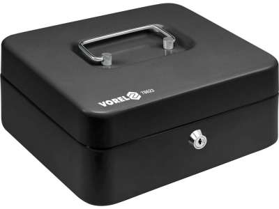 Ящик для денег металлический 200х160х90мм "Vorel" наличный и безналичный расчет