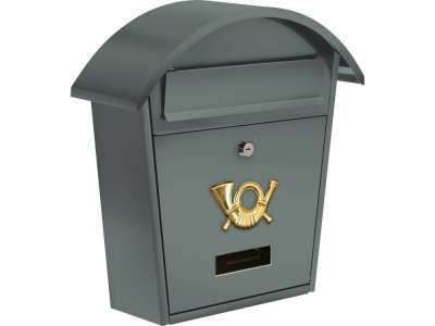 Ящик металлический почтовый 380х320х105мм серый "Vorel" наличный и безналичный расчет