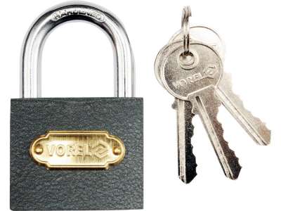 Замок навесной чугунный 32мм "Vorel" наличный и безналичный расчет