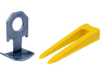 Система для выравнивания плитки 1,5мм (клипсы 50шт. + клинья 50шт.) "Vorel" наличный и безналичный расчет