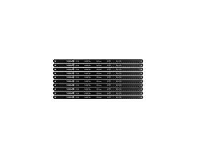 Полотно 300х12,6x0.65мм по металлу 24TPI bimetal M2 + CrV 6150 (10шт) "Vorel" наличный и безналичный расчет