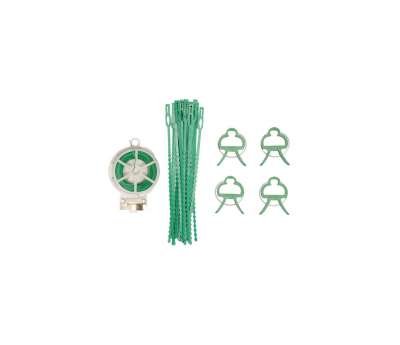 Набор садовый для обвязки растений, комплект (хомуты, зажимы, проволока в ПВХ оплетке) "Flo" наличный и безналичный расчет