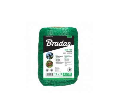 Сетка плетеная для защиты от птиц BIRD NET 4х100м., HDPE пластик, ячейка 19х19мм. "Bradas" наличный и безналичный расчет