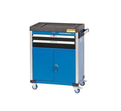Тележка инструментальная NORDBERG 2 выдвижных ящика, 2 полки с дверцами T4 наличный и безналичный расчет
