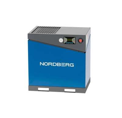 Винтовой компрессор NORDBERG 11 кВт, 1450 л/мин, 10 бар, IP55, без ресивера NCA15 наличный и безналичный расчет