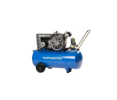 Компрессор NORDBERG 2х поршн., ременной, чугунная головка, 220В, ресив. 100л, 320л/мин NCE100/360 наличный и безналичный расчет