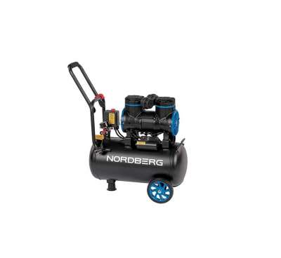 Компрессор безмасляный NORDBERG 220В, ресив. 24л, 250 л/мин NCEO24/250 наличный и безналичный расчет