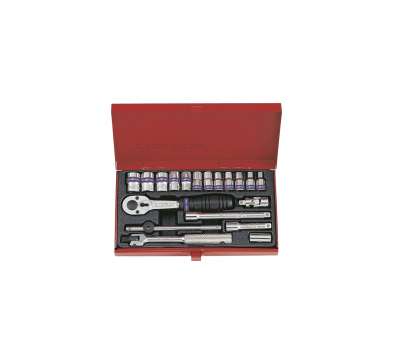 Набор двенадцатигранных торцевых головок с принадлежностями 1/4