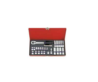 Набор двенадцатигранных торцевых головок с принадлежностями 3/8