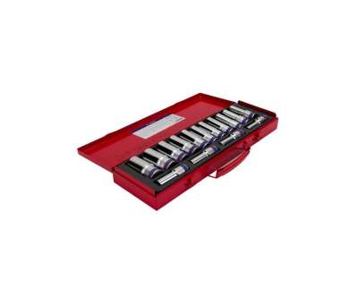 Набор глубоких двенадцатигранных торцевых головок 1/2