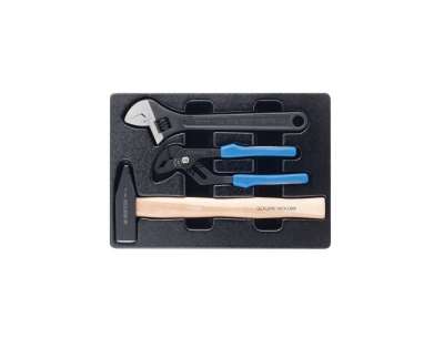 Набор инструментов (переставные клещи, разводной ключ и молоток, ложемент, 3 предмета) KING TONY 9-90103PP02 наличный и безналичный расчет