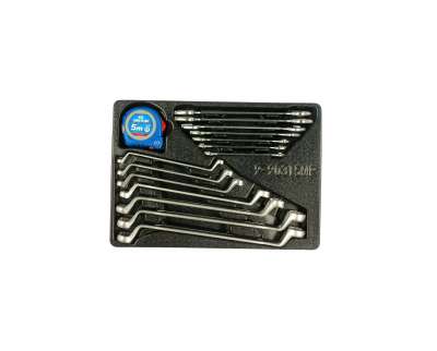 Набор накидных и рожковых ключей, рулетка, ложемент, 15шт KING TONY 9-90315MR наличный и безналичный расчет