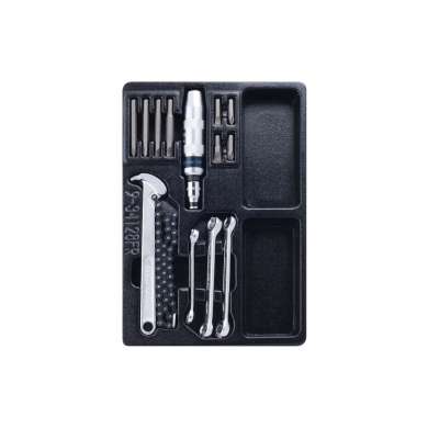 Набор разрезных ключей, ударная отвертка и съемник масляных фильтров, ложемент, 14шт KING TONY 9-34128FR наличный и безналичный расчет