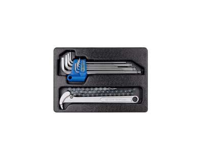 Набор шестигранников Г-образных и съемник масляных фильтров, ложемент, 10шт KING TONY 9-20110MR наличный и безналичный расчет