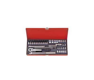 Набор шестигранных торцевых головок с принадлежностями 3/8