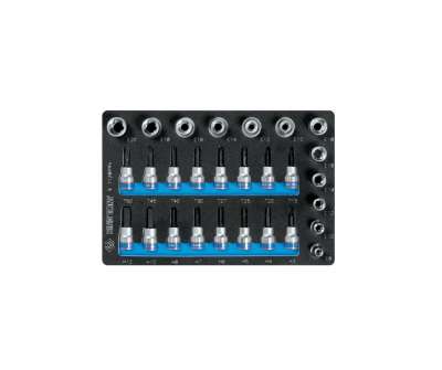 Набор торцевых насадок и головок 1/2