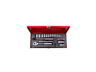 Набор двенадцатигранных торцевых головок с принадлежностями 3/8