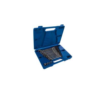 Набор комбинированных трещоточных ключей (8-19 мм, кейс, 13 предметов) KING TONY 13013MR наличный и безналичный расчет