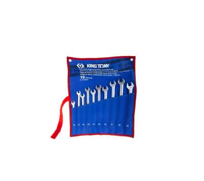 Набор комбинированных удлиненных ключей, 10-19 мм, чехол из теторона, 10 предметов KING TONY 12A0MRN наличный и безналичный расчет