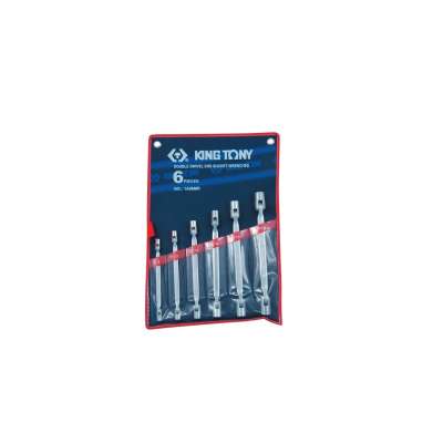 Набор торцевых ключей с шарниром (8-19 мм, 6 предметов) KING TONY 1A06MR наличный и безналичный расчет