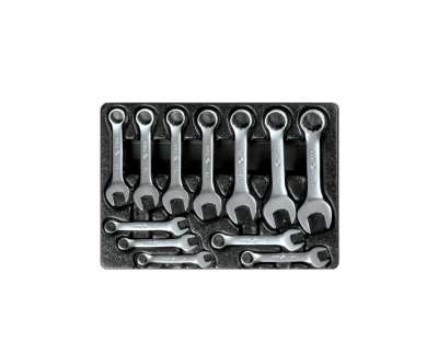 Ложемент для набора укороченных комбинированных ключей 9-1282MR, PVC KING TONY 84760520B наличный и безналичный расчет