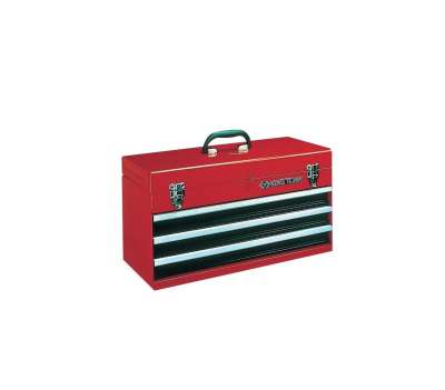 Красный инструментальный ящик (3 ящика и отсек) KING TONY 87401-3 (металлический) наличный и безналичный расчет