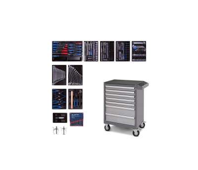 Набор инструментов в серой тележке, 204 предмета KING TONY 934-100AMG наличный и безналичный расчет
