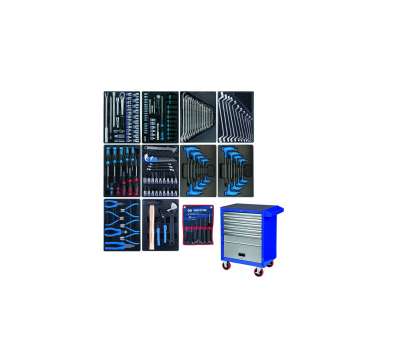 Набор инструментов в синей тележке, 173 предмета KING TONY 932-000AMB наличный и безналичный расчет